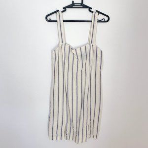 Forever21 Cream and Blue Striped Summer Dress